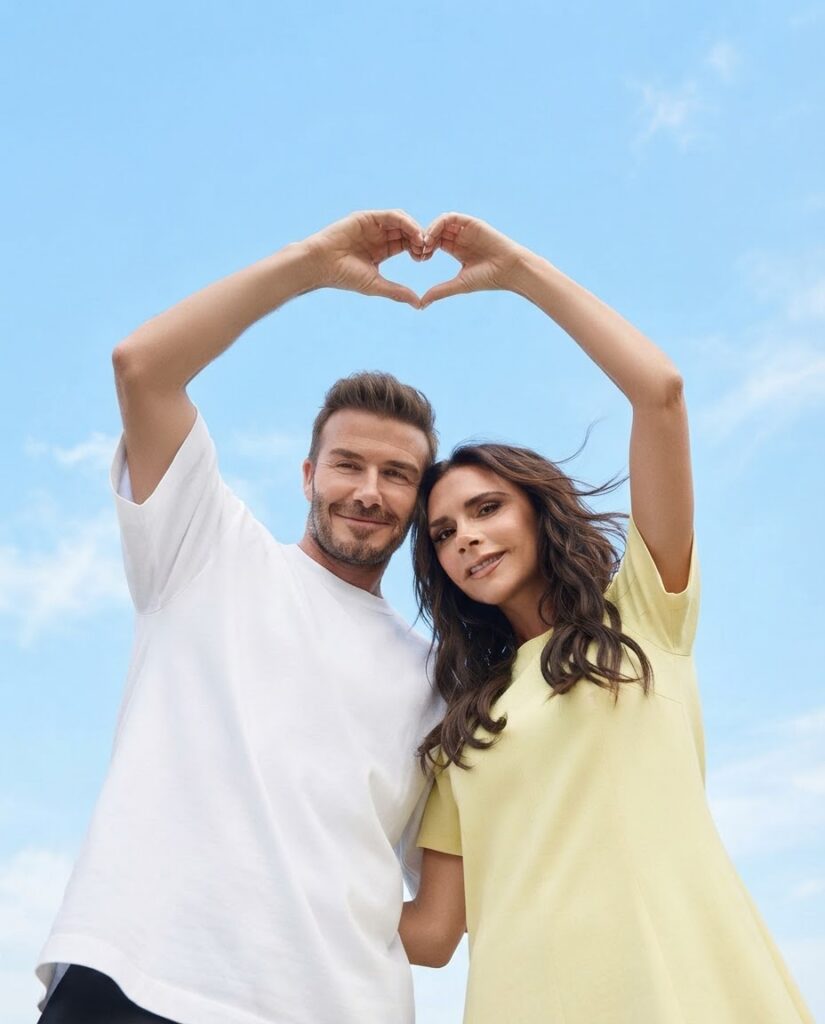 Couple Making a Hand Heart