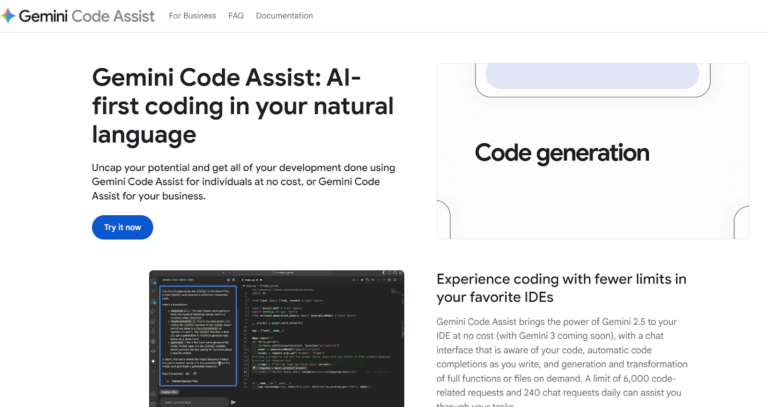 هوش مصنوعی برنامه نویسی Gemini Code Assist